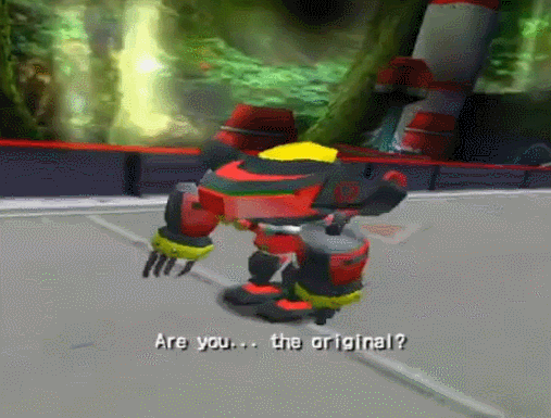 This line would've probably put a wedge between the two of them in the alternate universe where this route was canon. Omega looks at the camera and says, Are you, the original?